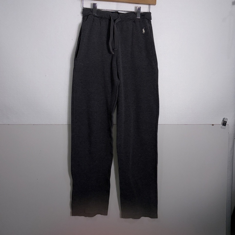 Polo Ralph Lauren Waffle‎ Knit Sweatpants Mens Size Small Gray Thermal Sleepwear
